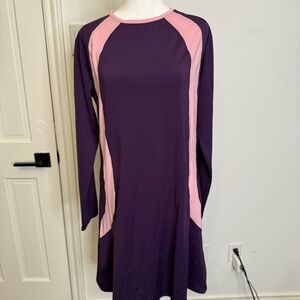 Elegant Purple and Pink Women's Dress
